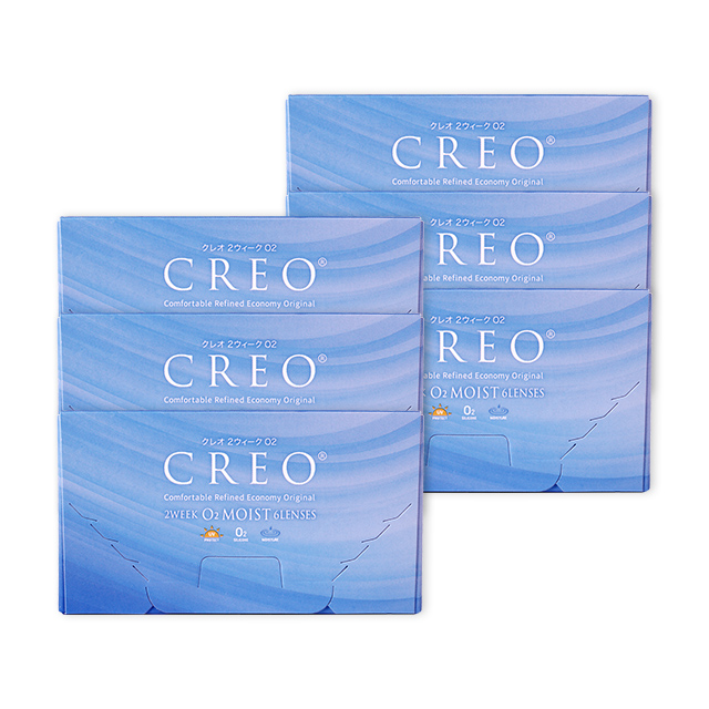 【送料無料】クレオ 2ウィークO2モイスト（6枚入り）6箱