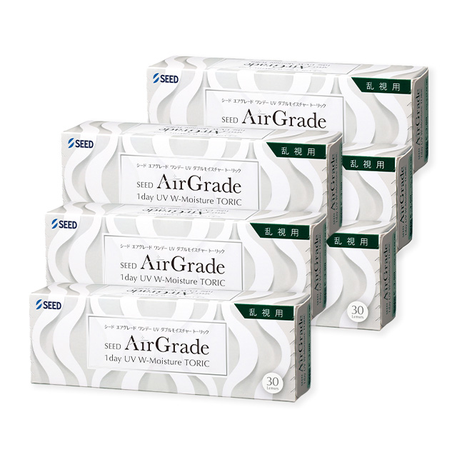 【送料無料】エアグレード ワンデーUVWモイスチャートーリック30枚 2箱