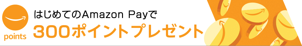 はじめてのAmazon payで300ポイントプレゼント