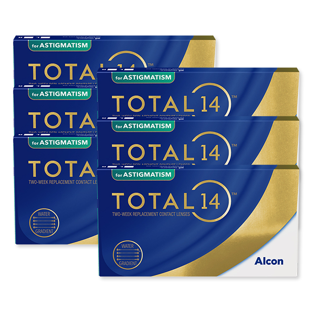 【送料無料】トータル14 乱視用 2箱