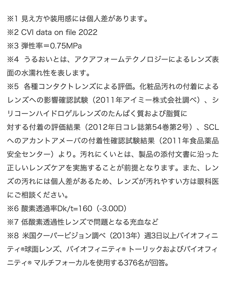 バイオフィニティXR