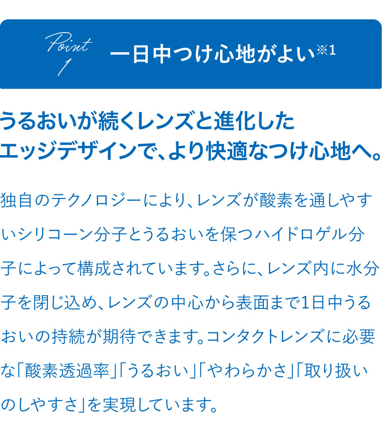 瞳に、もっと酸素を。クラリティワンデー