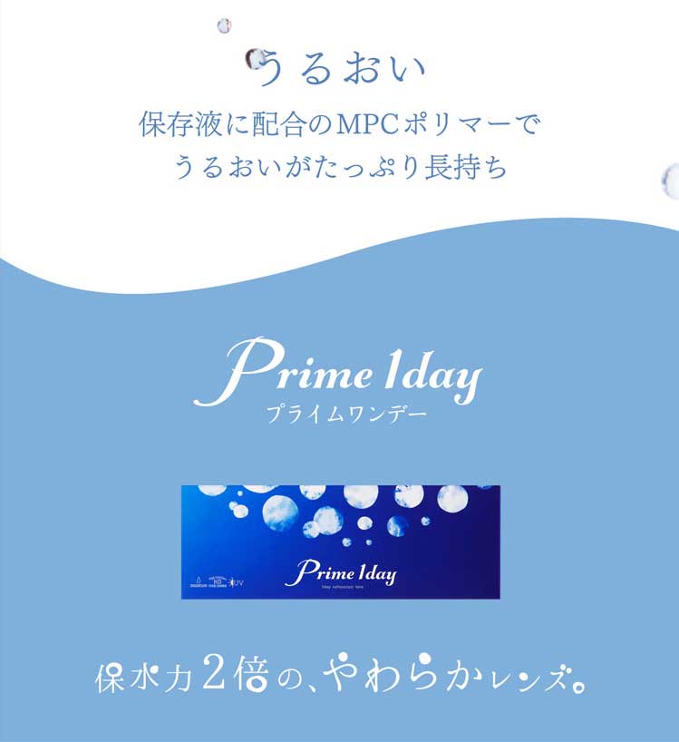 保水力2倍の、やわらかレンズ。