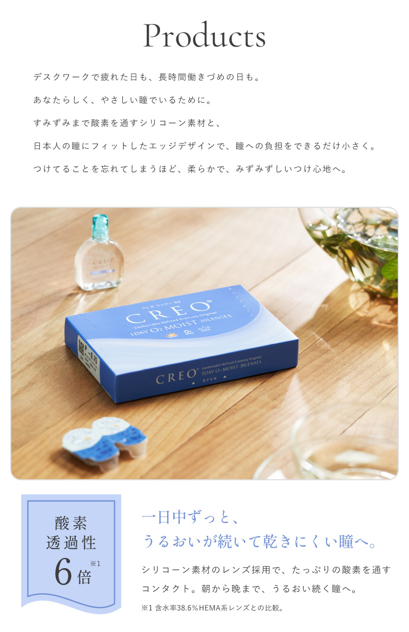 やさしいコンタクトレンズCREO