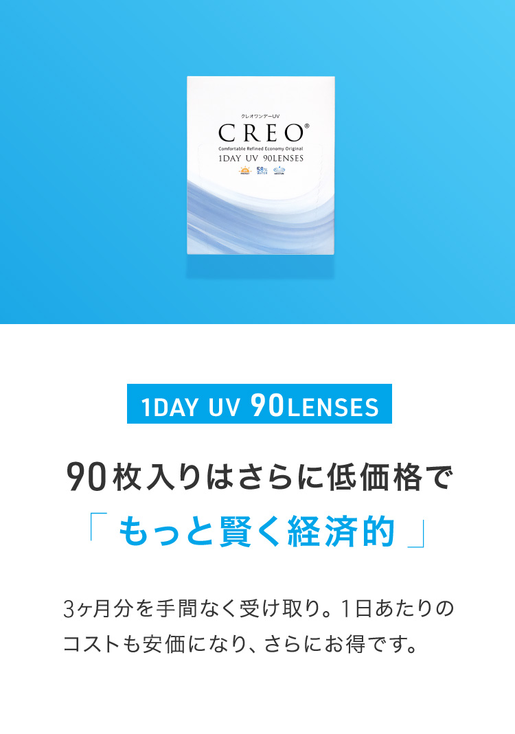 90枚入りはさらに低価格でもっと賢く経済的