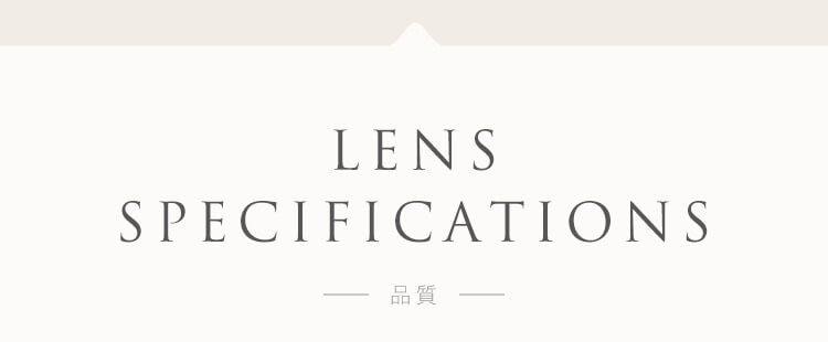 LENS SPECIFICATIONS