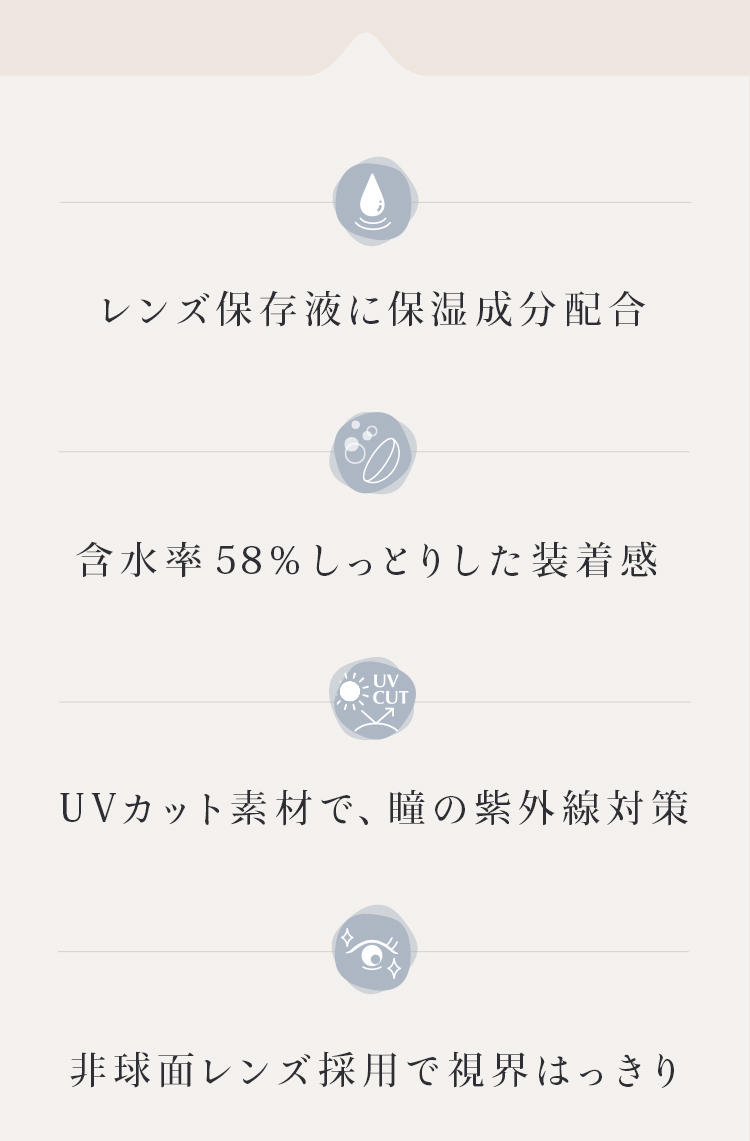 レンズ保存液に保湿成分配合