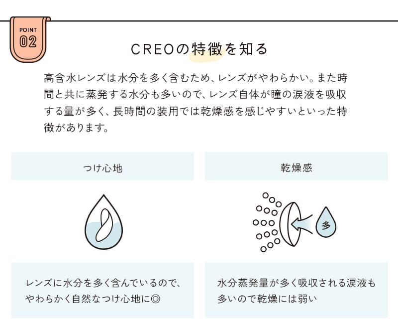 CREOの特徴を知る