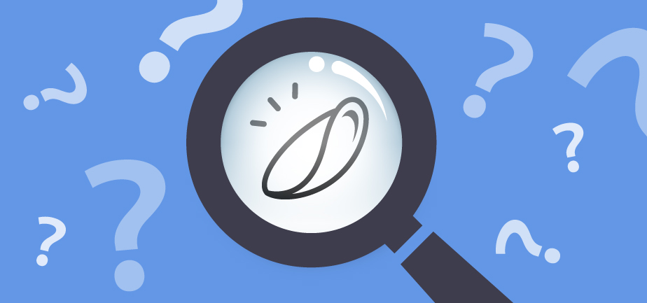 イメージ画像・コンタクトレンズを映すルーペ