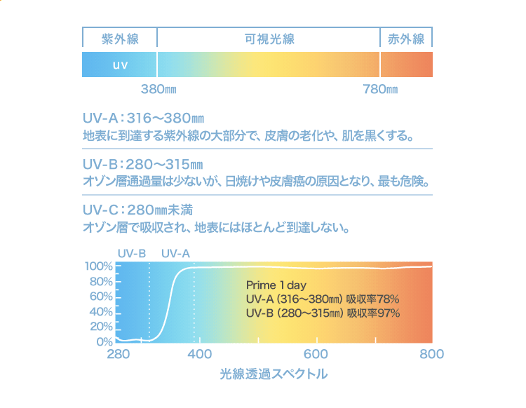 UV-A、UV-B画像