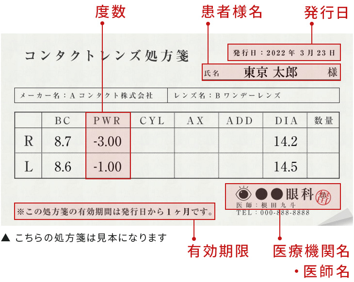 処方箋の画像