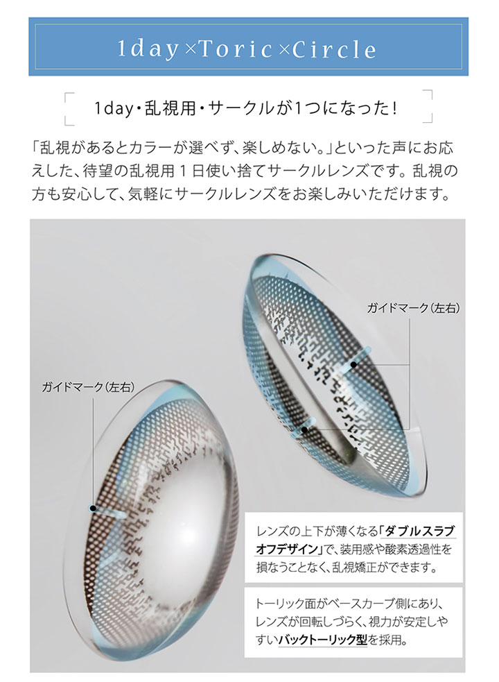 1day・乱視用・サークルが1つになった